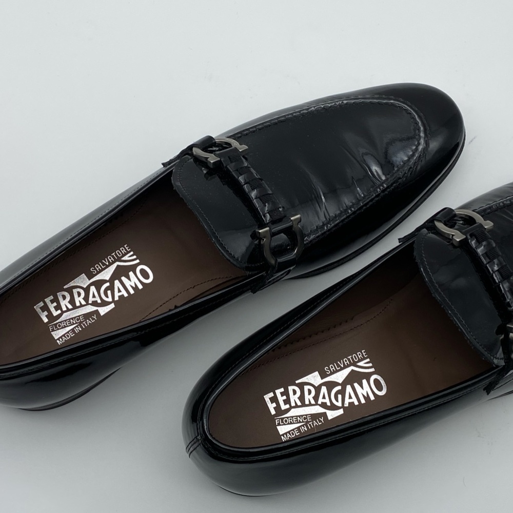 Salvatore Ferragamo Men's Tai Patent Leather Eveni - Picture 14 of 16